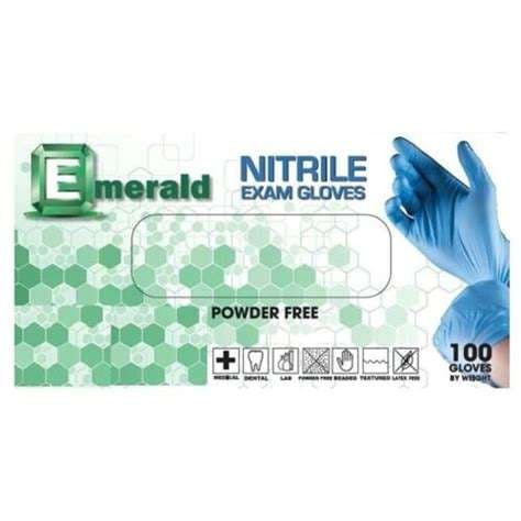 Emerald nitrile exam gloves from Gloves & PPE.